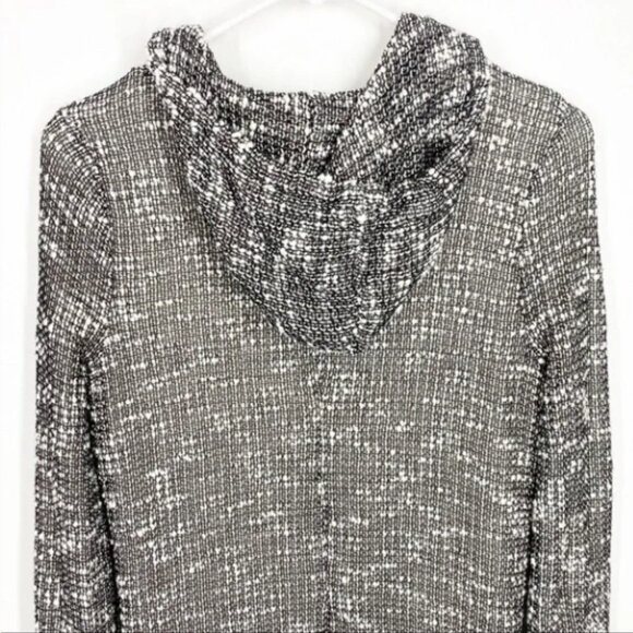 Fabletics Black White Yukon Hooded Sweater Dress S - Picture 7 of 10